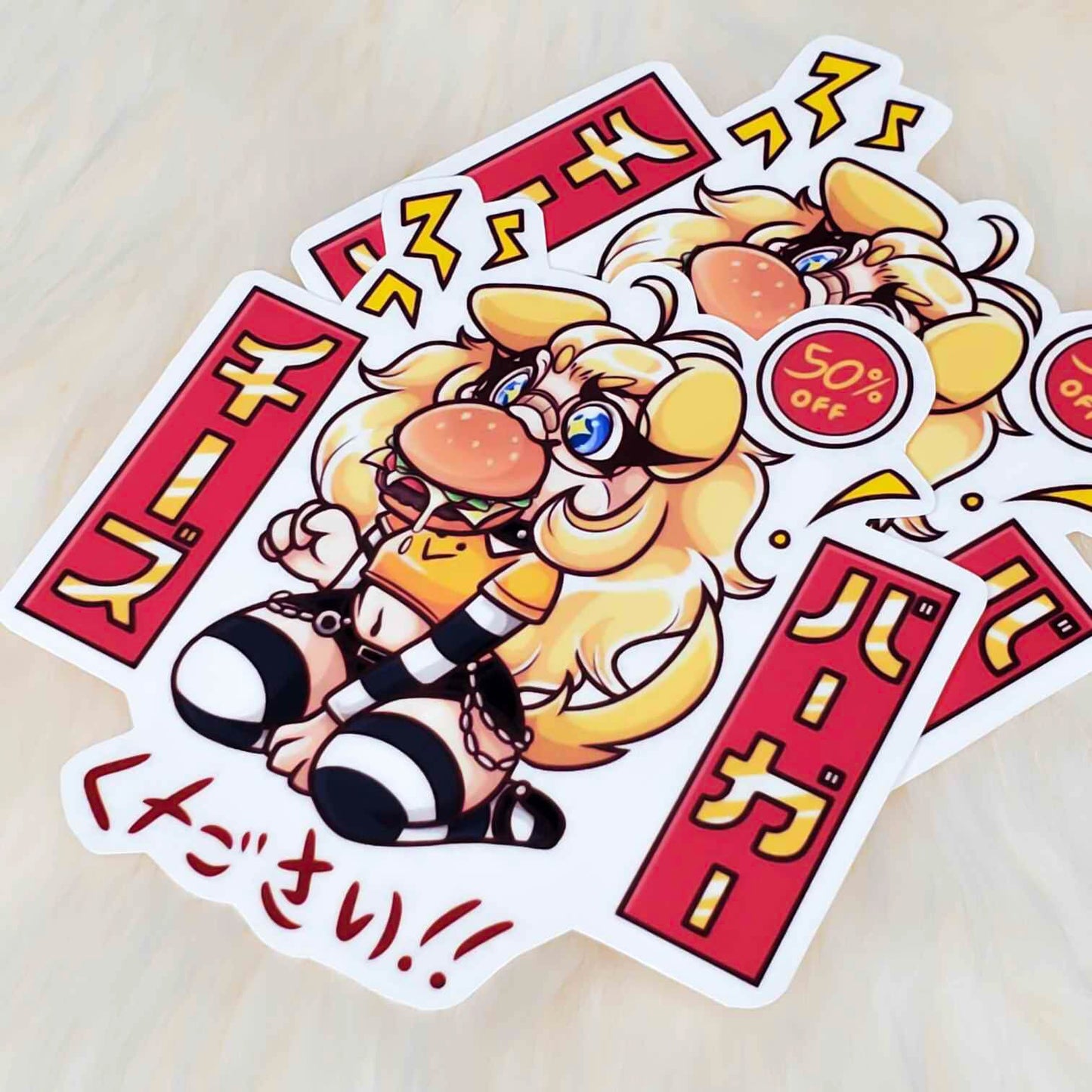 Roblox Noob Puppy Girl Cheeseburger Meme Sticker