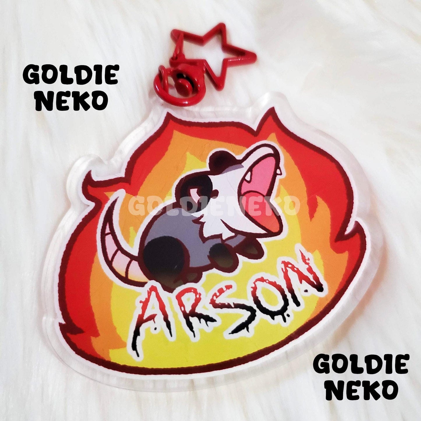 Arson Chaotic Opossum Keychain