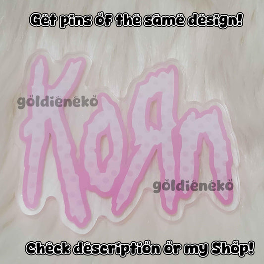 Cute Pink Korn Keychain