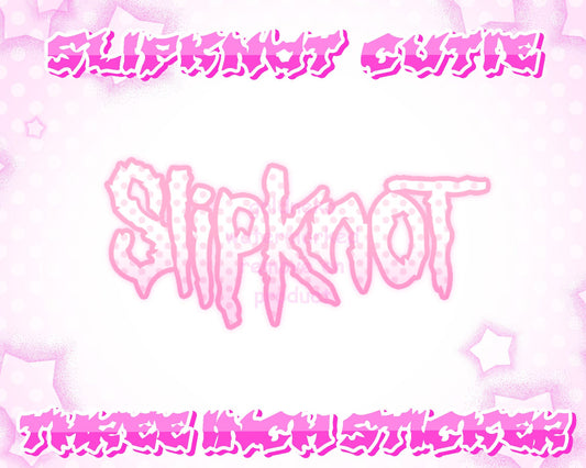 Slipknot Pink Metal Band Sticker