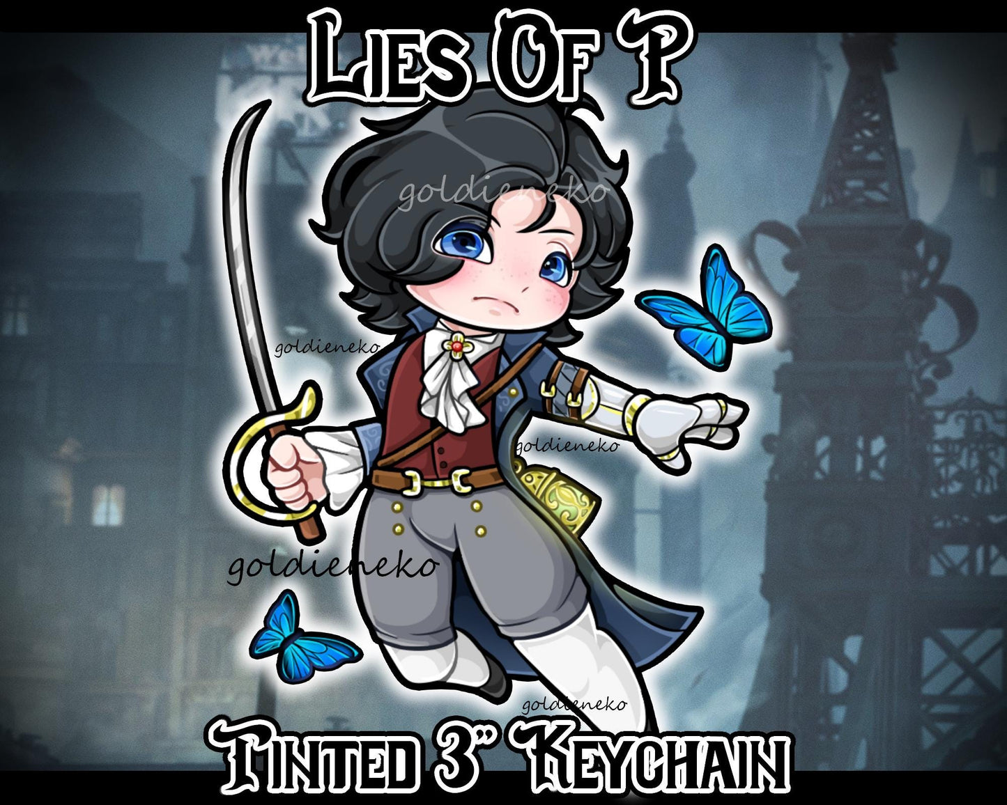 IN STOCK | Lies Of P 3" Tinted Keychain