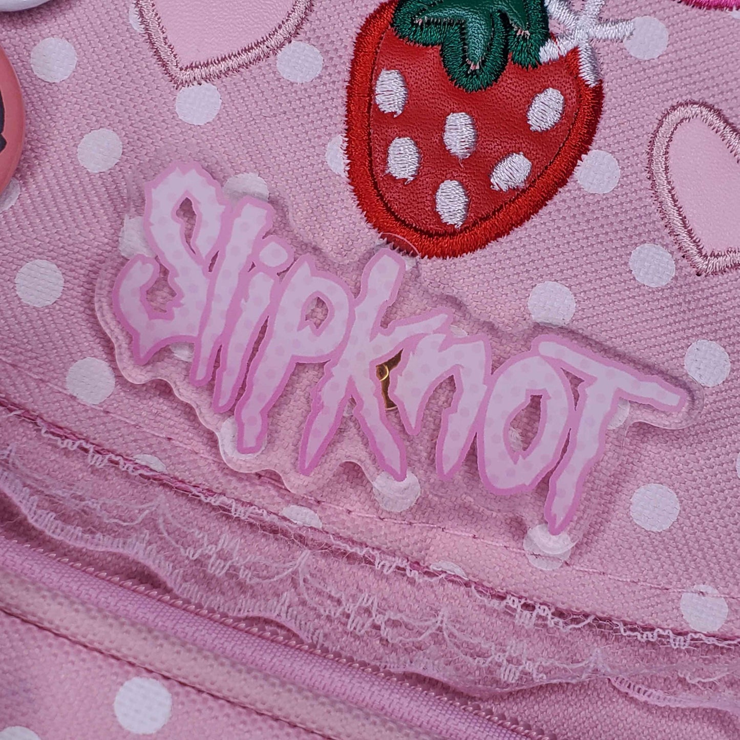 Cute Pink Slipknot Acrylic Pin