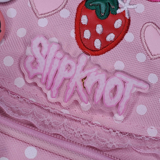 Cute Pink Slipknot Acrylic Pin