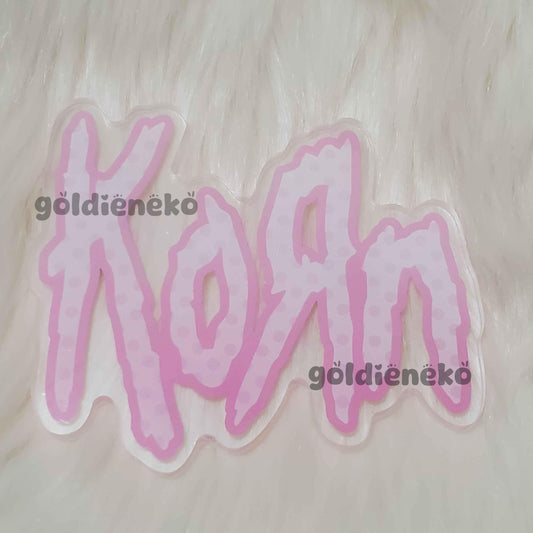Cute Pink Korn Acrylic Pin