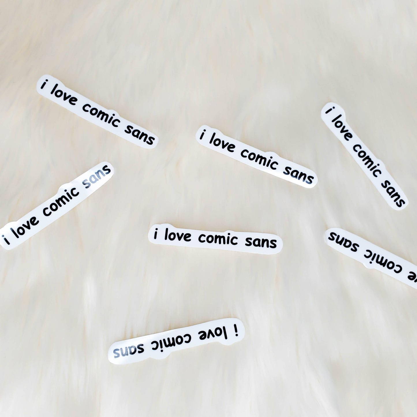 I Love Comic Sans Sticker