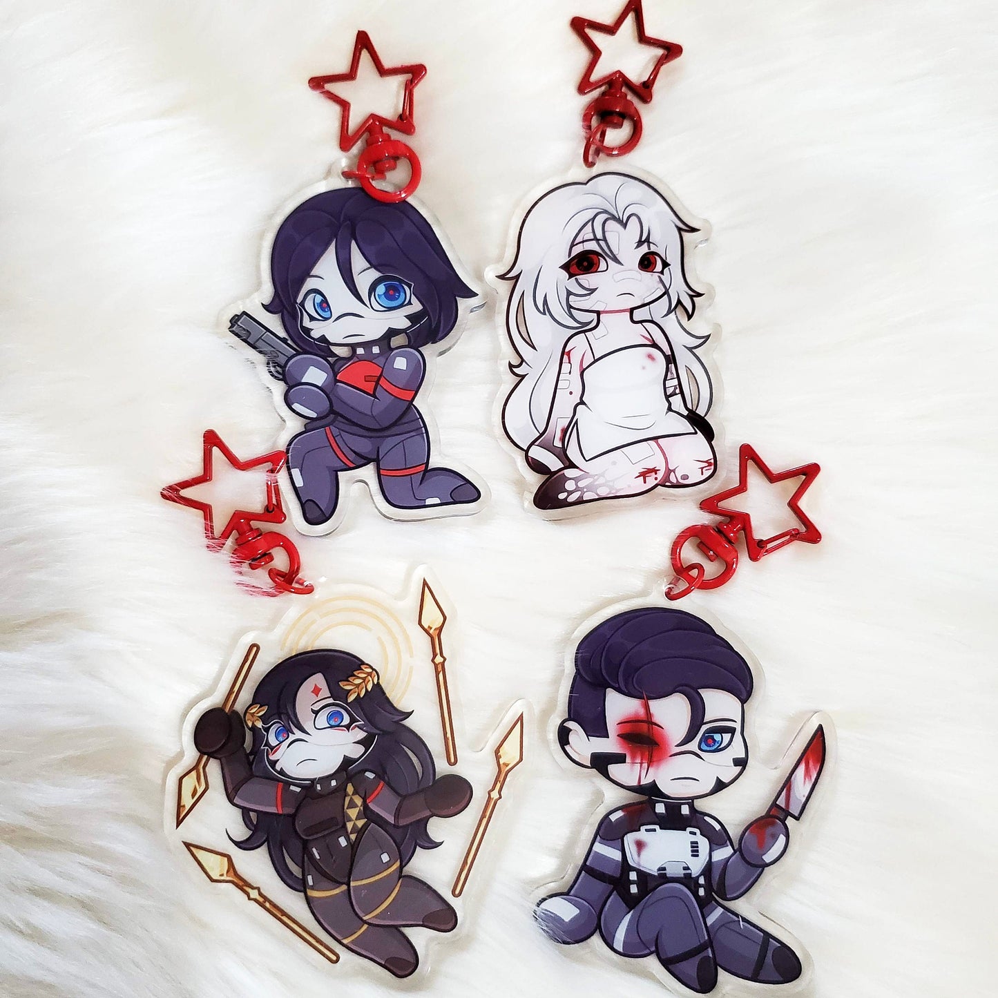 Signalis Merch Keychains Elster, Adler, Falke, Ariane
