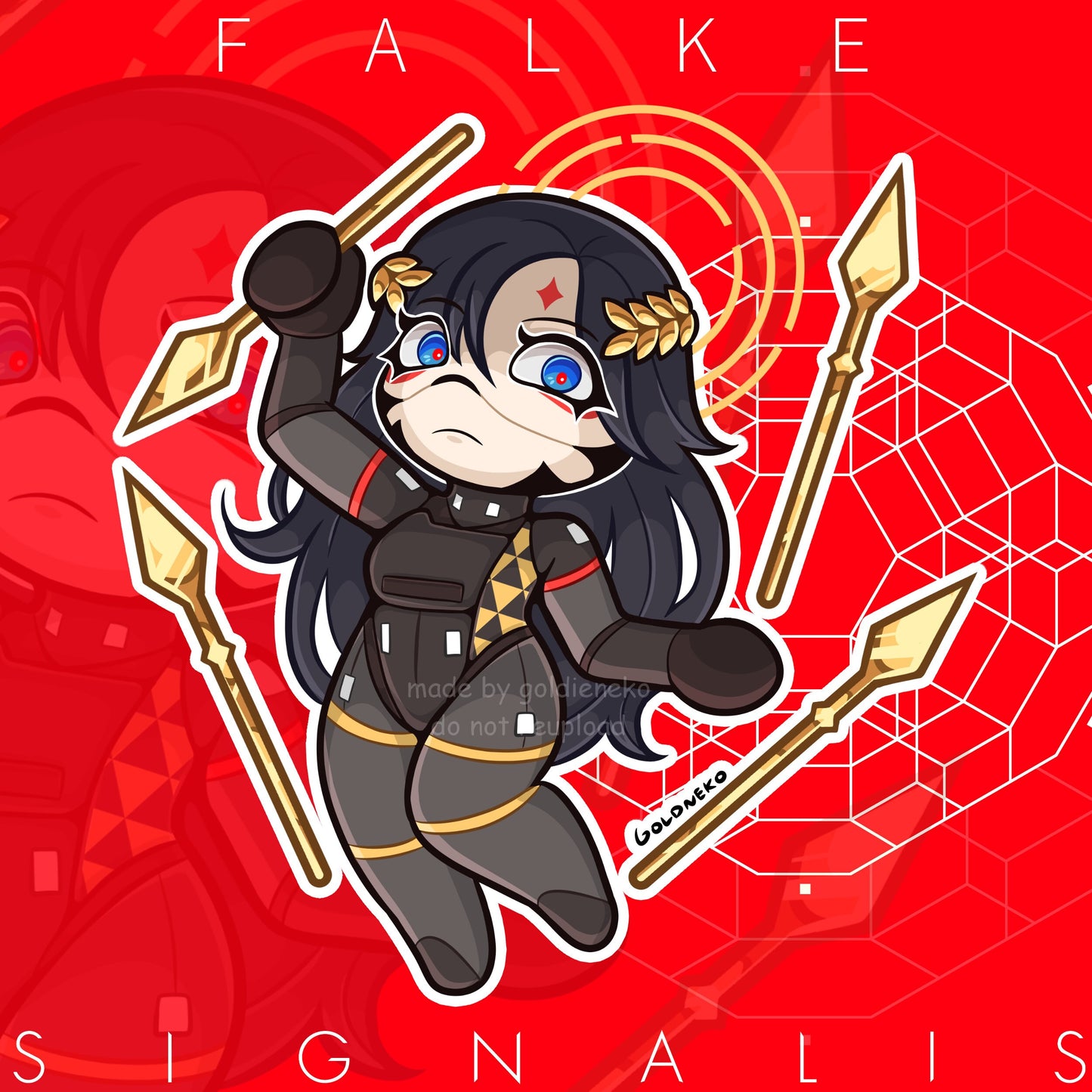 Signalis Merch Keychains Elster, Adler, Falke, Ariane