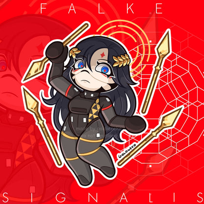 Signalis Merch Keychains Elster, Adler, Falke, Ariane