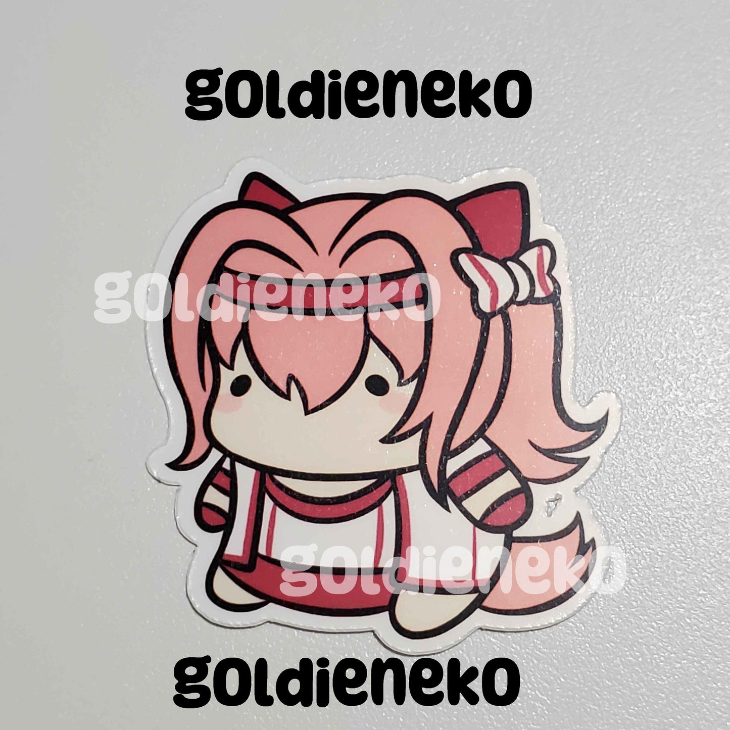 UmaMusume Haru Urara, Rice Shower, Special Week and Goldship Chibi Bean Stickers (2")