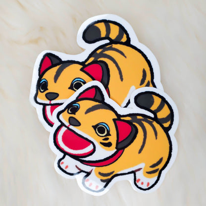 Animal Crossing Screaming Paper Tiger Sticker