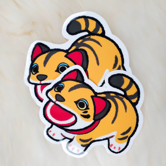 Animal Crossing Screaming Paper Tiger Sticker