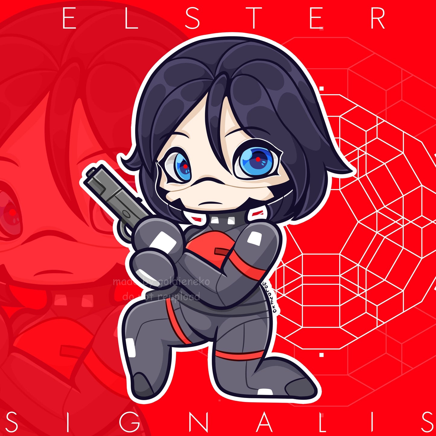 Signalis Merch Keychains Elster, Adler, Falke, Ariane