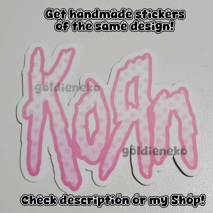 Cute Pink Korn Keychain