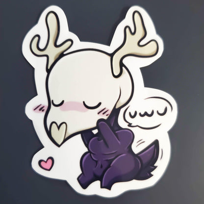 Kawaii Wendigo Cryptid Sticker uwu