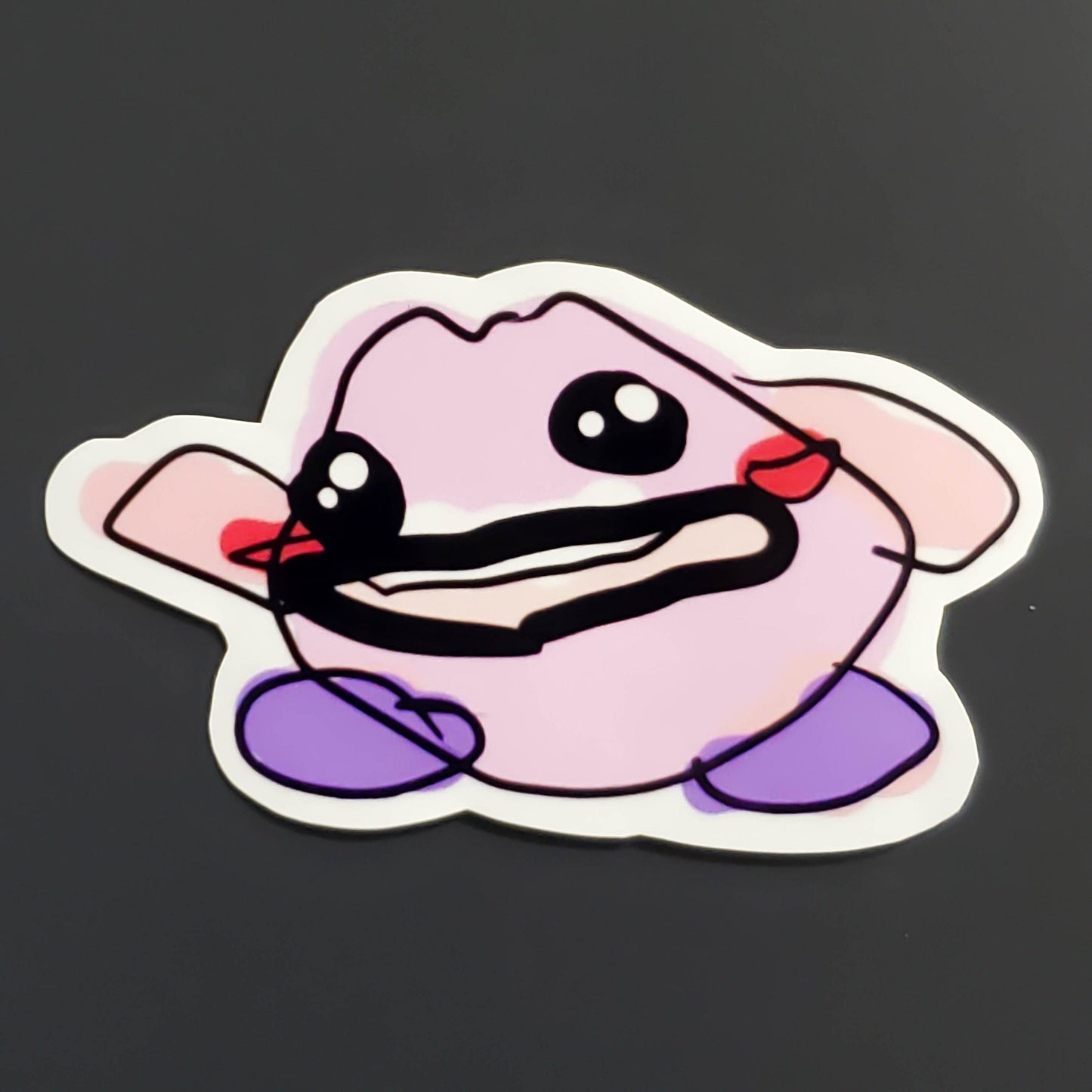 Extremely Badly Drawn Kirby Sticker