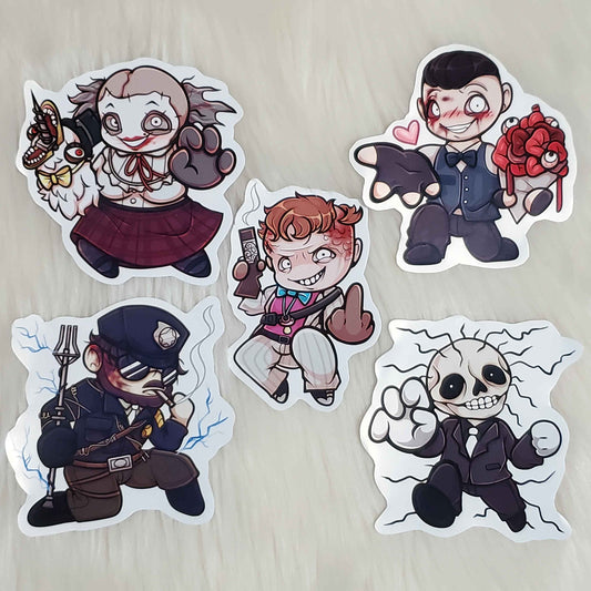 Outlast Trials Stickers | Mother Gooseberry, Leland Coyle, Franco Barbi, Skinner Man, Eddie Gulskin