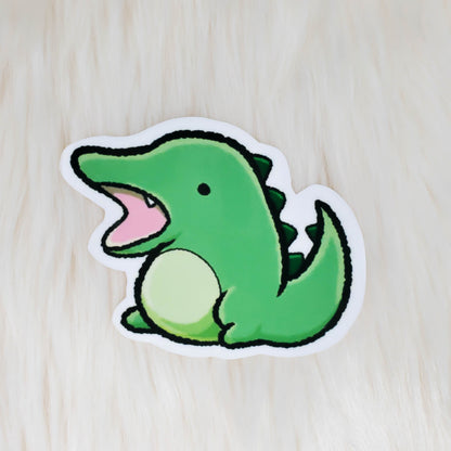 Silly Cute Alligator Crocodile Sticker