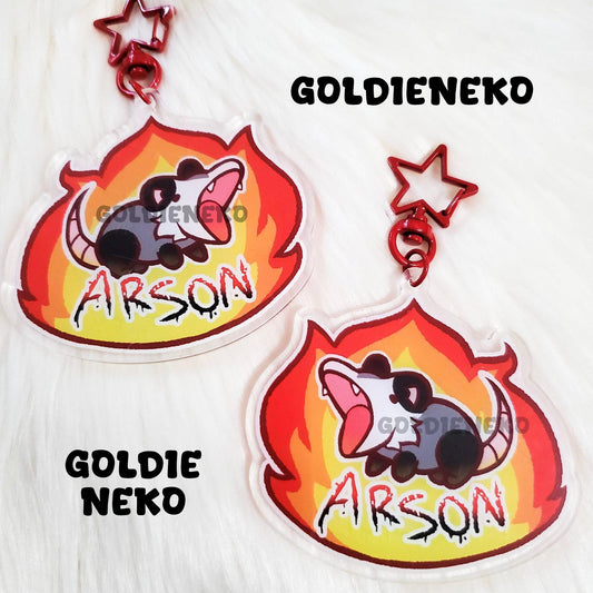 Arson Chaotic Opossum Keychain