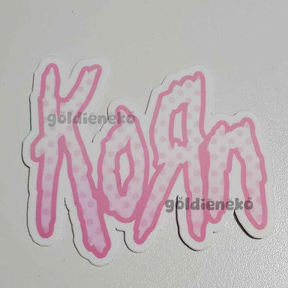 Korn Pink Metal Band Sticker