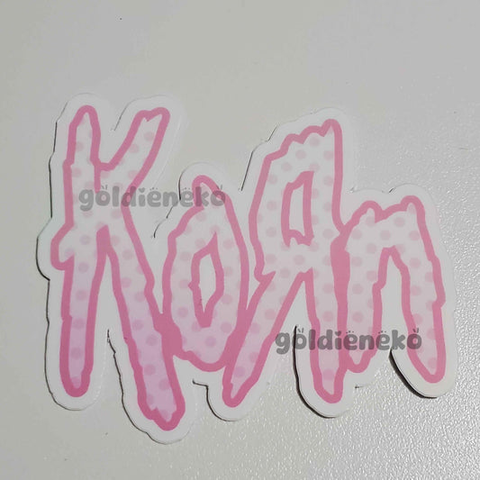 Korn Pink Metal Band Sticker